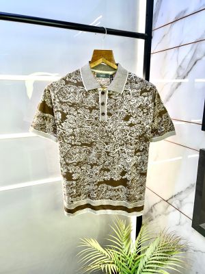 Christian Dio r Imported Brown Collar Neck T-shirt F2821-BR