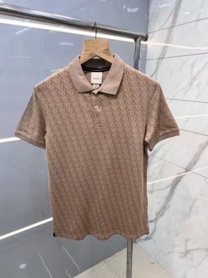 Calvin Klei n Beige Premium Polo T shirt With 240 gsm interlock cotton lycra fabric and all over monogram printed 2457