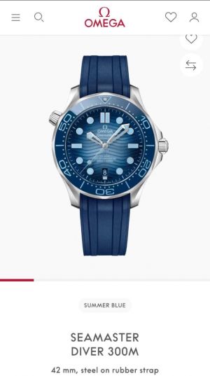Omeg_a seamaster diver 300M automatic Summer
