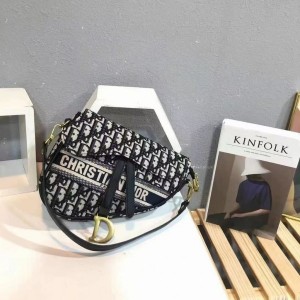 Dior_saddle black premium quality with og box(carry bag)
