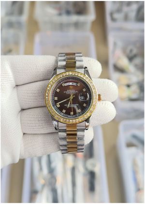 Role_x Oyster perpetual Day Date Diamond 40 Battery - J1449
