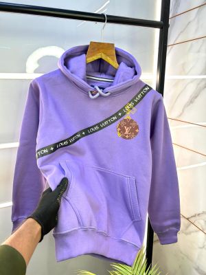 Louis_Vuitton Purple Imported Back Printed Premium Hoodie 1163