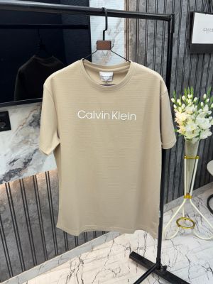 Sale.Calvin.klein.Imported Knitted Fabric Front Embossed Printed Very Premium Round Neck Tshirt 
