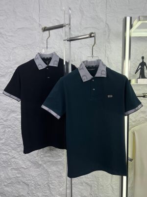 DOLCE & GABBAN_A PREMIUM GREEN 3D COLLAR POLO