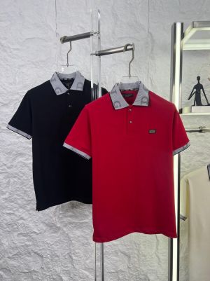 DOLCE & GABBAN_A PREMIUM RED 3D COLLAR POLO