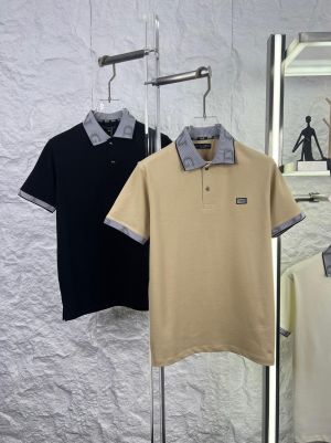 DOLCE & GABBAN_A PREMIUM BEIGE 3D COLLAR POLO