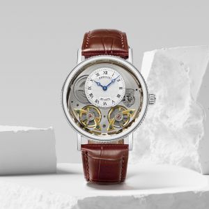 Bregue_t double engine brown silver