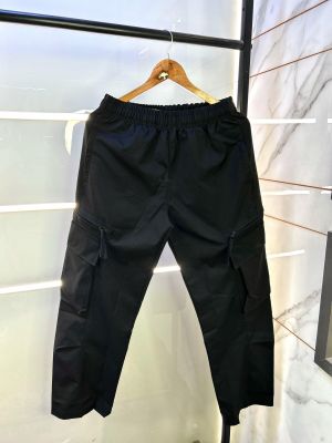 Zar a Imported Black Linen Blend Super Premium Joggers F2941-BL