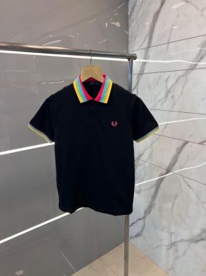 FRED PERRY BLACK PREMIUM COLLAR POLO