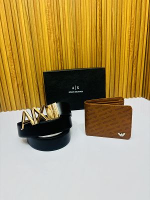 AX ARMAN_I PREMIUM QUALITY BELT WALLET COMBO