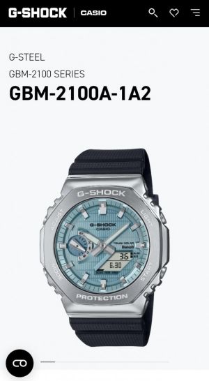 Gshock GM 2100 Silver Tiffany