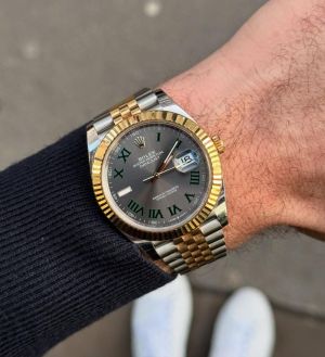 Role_x Oyster Perpetual Date Just Gold Working Like Automatic 