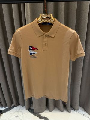 Ralph_Lauren Chest Logo Polo T-shirt brown