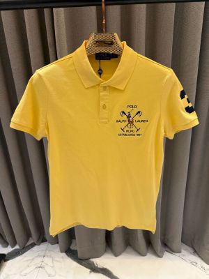 Ralph_Lauren Chest Logo Polo T-shirt yellow