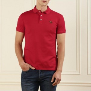 Ralph_Lauren Chest Logo Polo T-shirt red
