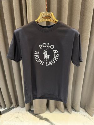 Ralph_Lauren Chest Logo Polo T-shirt grey