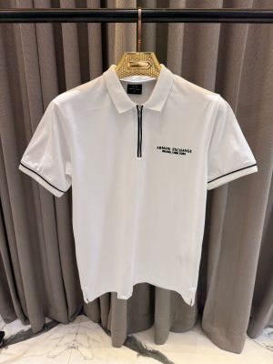 Arman_i Exchange Chest Logo Polo T-shirt White