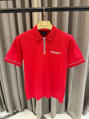 Arman_i Exchange Chest Logo Polo T-shirt Red