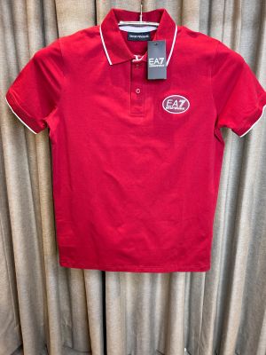 EMPORIO ARMAN_I RED PREMIUM EMBORSSED LOGO IMPORTED POLO