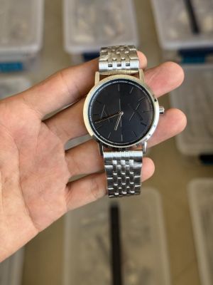 Arman i Exchange AX Silver Black Premium Watch 