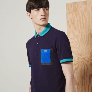 Lacost e Navy Blue Designer Premium Polo T-Shirt