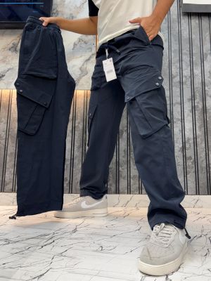 Zara.Navy.Blue.Imported.4.Pocket.Baggy.Style.Very.Premium.Cargo.Pants.MR136