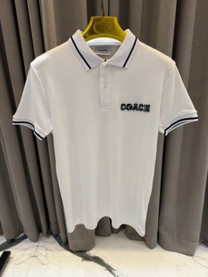 Coac_h Chest Logo Polo T-shirt White 