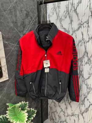 Adidas.Red.&.Grey.Imported.Very.Premium.Windbreaker.Jacket.CS161