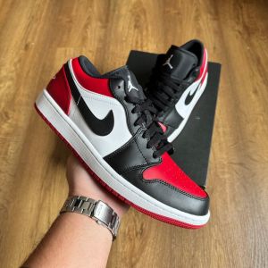 Semi UA Air Jordan 1 Low Bred Toe 