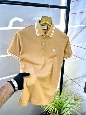 Gucc i Sandal Polo Premium Collar Neck T-shirt F2716-SA
