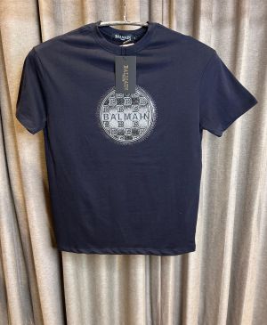 BALMAI_N BLACK FRONT PRINT WORK PREMIUM TSHIRT