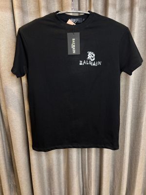 BALMAI_N BLACK FRONT BACK PRINT WORK PREMIUM TSHIRT