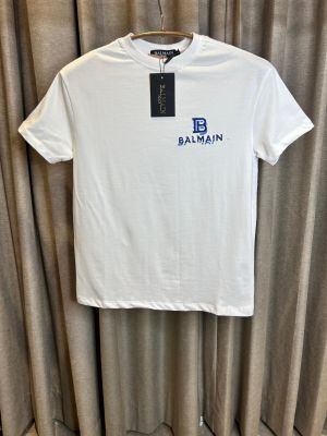 BALMAI_N WHITE FRONT BACK PRINT WORK PREMIUM TSHIRT