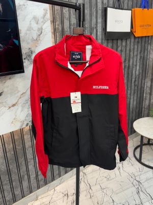 Tommy.Hilfiger.Red.&.Black.Imported.Front.&.Back.Embroidery.Very.Premium.Windbreaker.Jacket.MR141