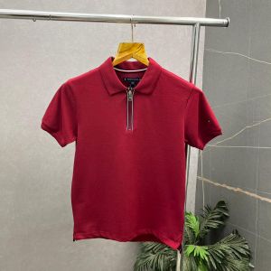 Tomm_y Hilfiger Marron Premium Polo Neck Tshirt 473