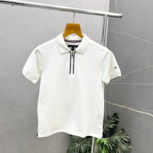 Tomm_y Hilfiger  White Premium Polo Neck Tshirt 473