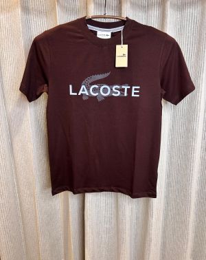 LACOST_E MAROON FRONT PRINT PREMIUM TSHIRT