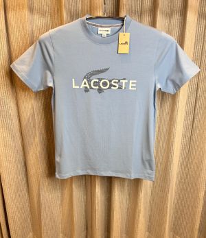 LACOST_E SKY BLUE  FRONT PRINT PREMIUM TSHIRT