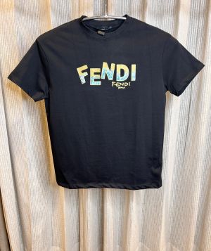 FEND_I BLACK FRONT PRINT PREMIUM IMPORTED TSHIRT
