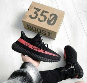 Adida_s Yeezy 350 v2 core black red semi ua with full kit