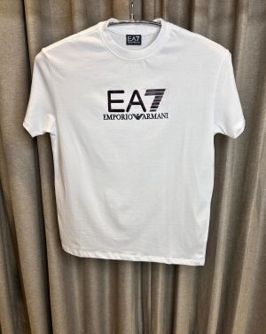 EMPORIO ARMAN_I WHITE FRONT EMBORSSED PREMIUM TSHIRT