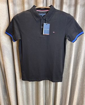 TOMMY HILFIGE_R BLACK BLUE PREMIUM CLASSIC POLO