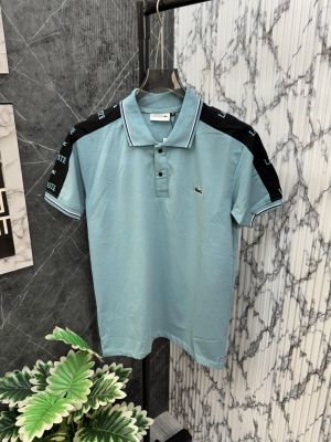 Sale.Lacoste.Imported.Cotton.Lycra.Fabric.Side.Brand.Printed.Polo.T-Shirt.CS164