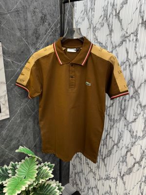 Sale.Lacoste.Imported.Cotton.Lycra.Fabric.Side.Brand.Printed.Polo.T-Shirt.CS164