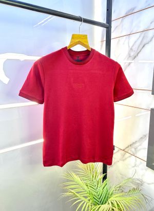 Boss x Porsche Edition Maroon Premium Round Neck T-shirt F2673-MA