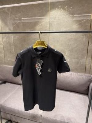 BALMAI_N BLACK PREMIUM SIDE PATCH POLO
