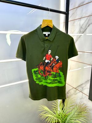 Us Polo Green Collar Neck Imported Premium T-shirt F2731-GR