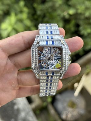 Cartie r Santos Diamond Quartz (SilverBlue)