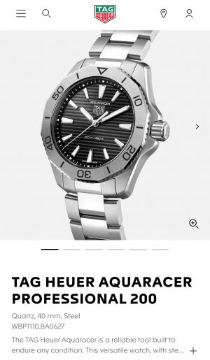 Tag_Heuer Aquaracer 200 professional Solargraph Automatic 