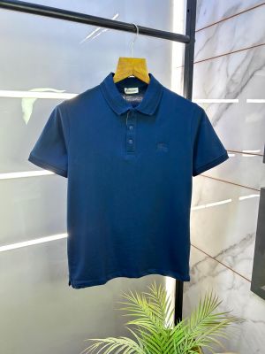 Burberr y Polo Blue Premium Collar Neck T-shirt F2649-BU